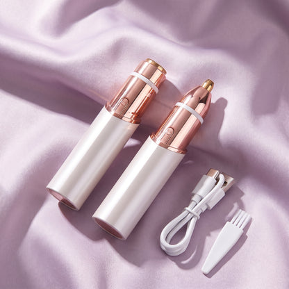 Recortador de vello facial y de cejas 2 en 1 para mujer