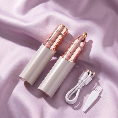 Recortador de vello facial y de cejas 2 en 1 para mujer