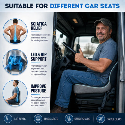 Cojín de asiento Lumotify™ — Alivio instantáneo del dolor de coxis y la zona lumbar