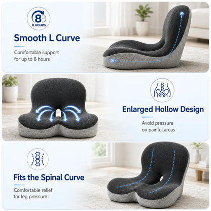 Cojín de asiento Lumotify™ — Alivio instantáneo del dolor de coxis y la zona lumbar