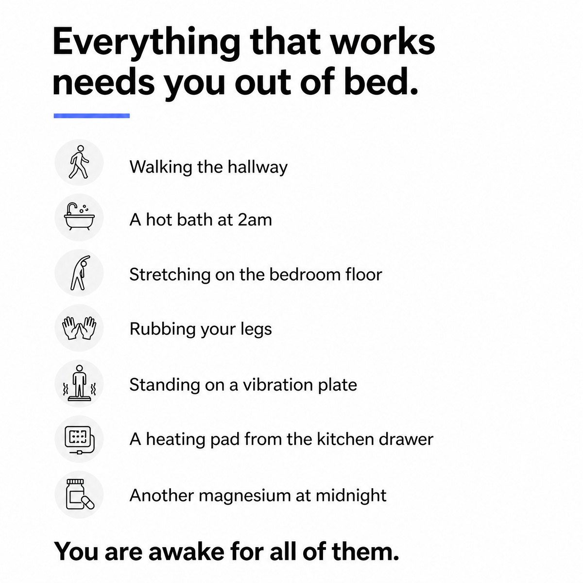 Lumotify™ Pro Mini - Stay in bed when your legs start